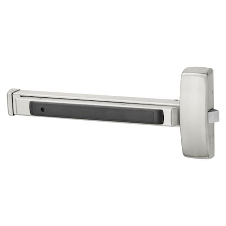 Sargent Grade 1 Rim Exit Bar, Wide Stile Pushpad, 32-in Device, Exit Only, Hex Key Dogging, Satin Stainless 8810E 32D